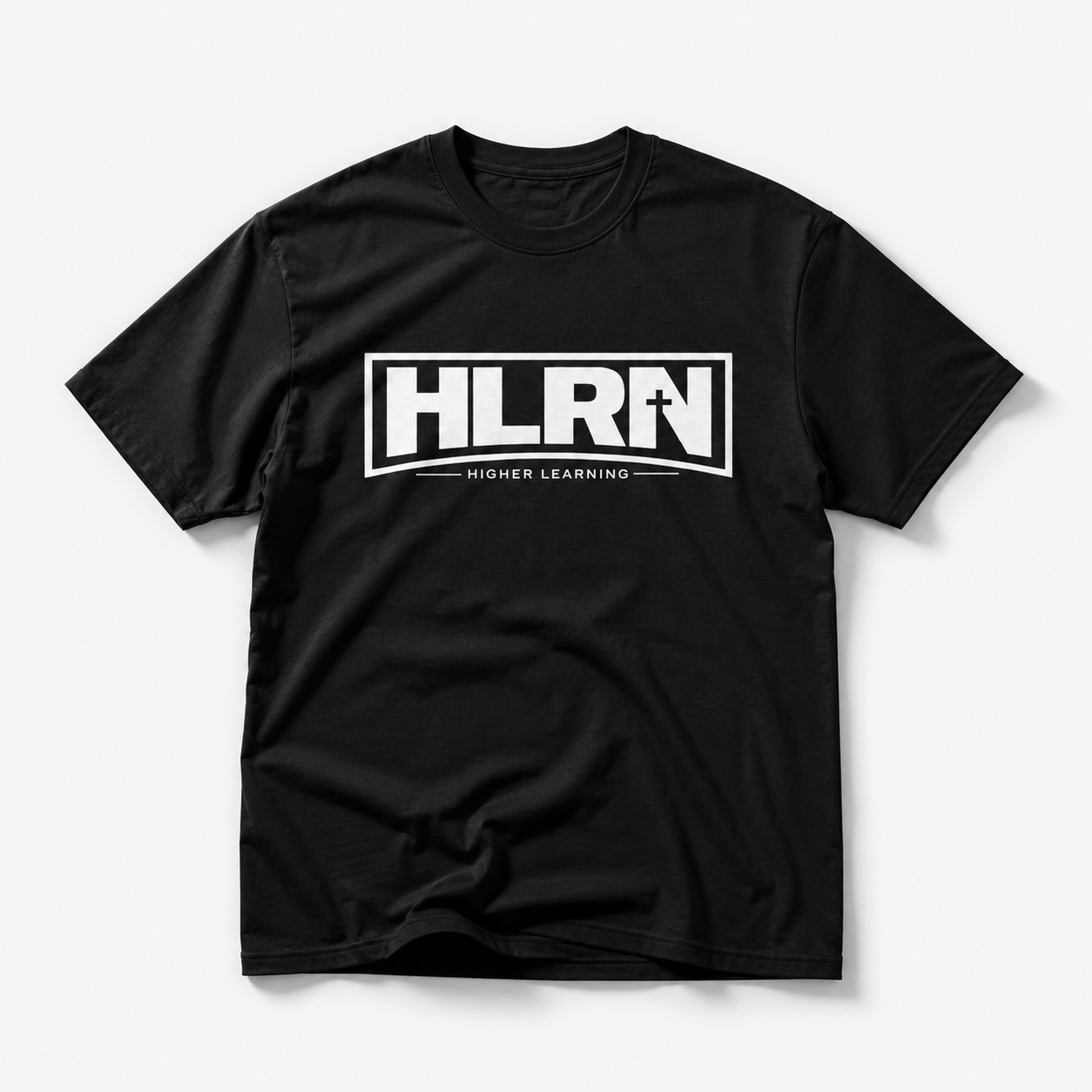 HLRN Black | White Logo Tee