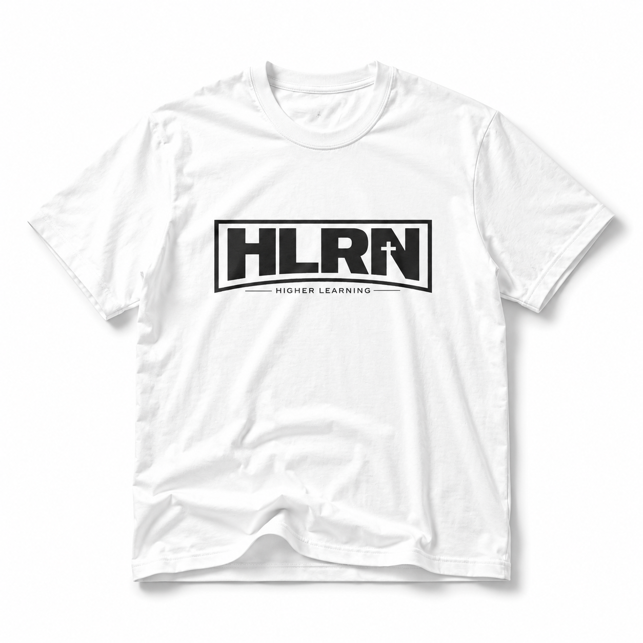 HLRN White | Black Logo Tee